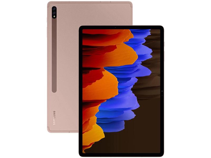 Galaxy Tab S7 Mystic Bronze SM-T875 Magazine Luiza | Pra você é Magalu!